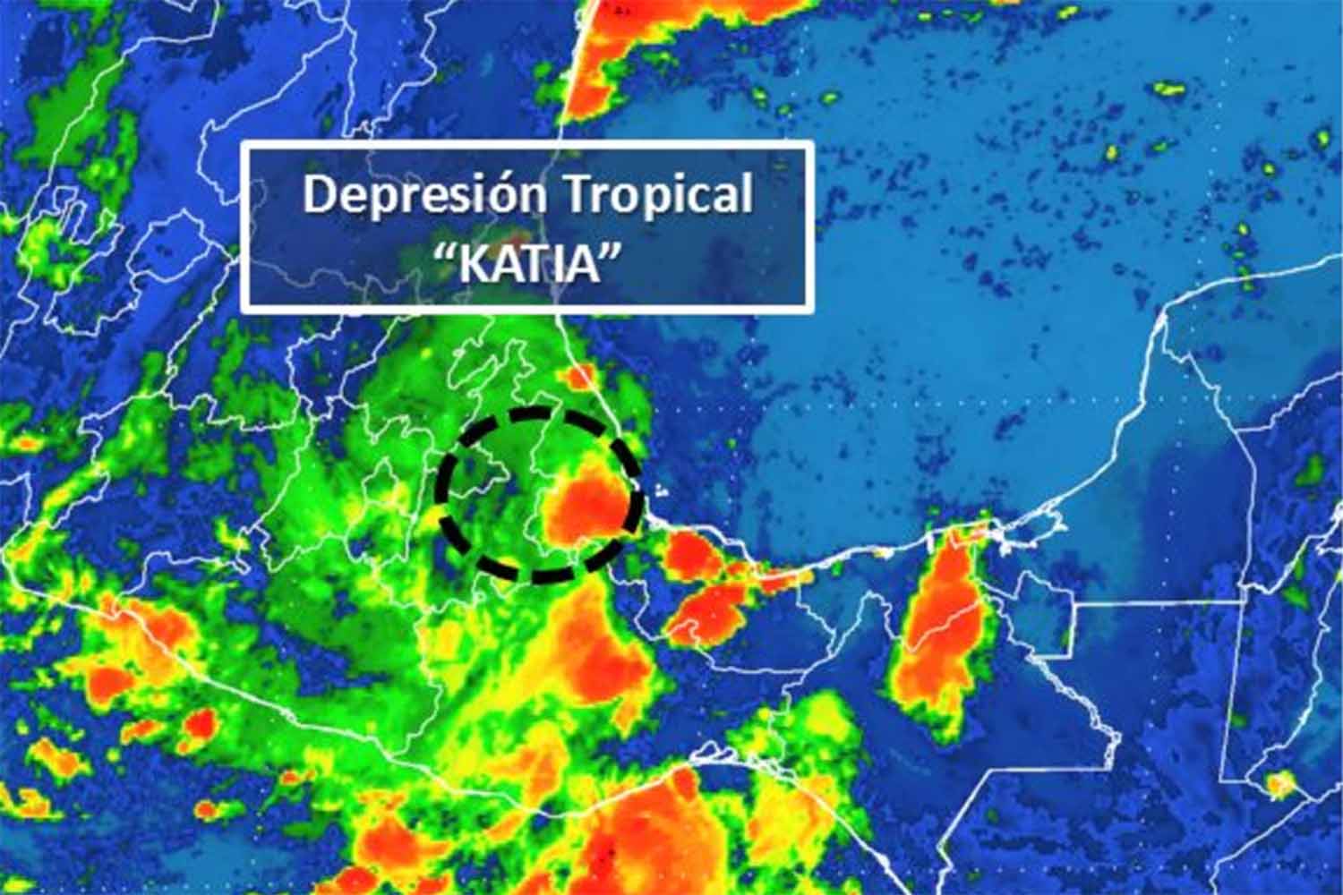 Alerta roja en municipios del norte de Puebla por Katia