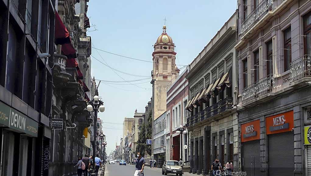 Cierran calles de Puebla por Covid19.