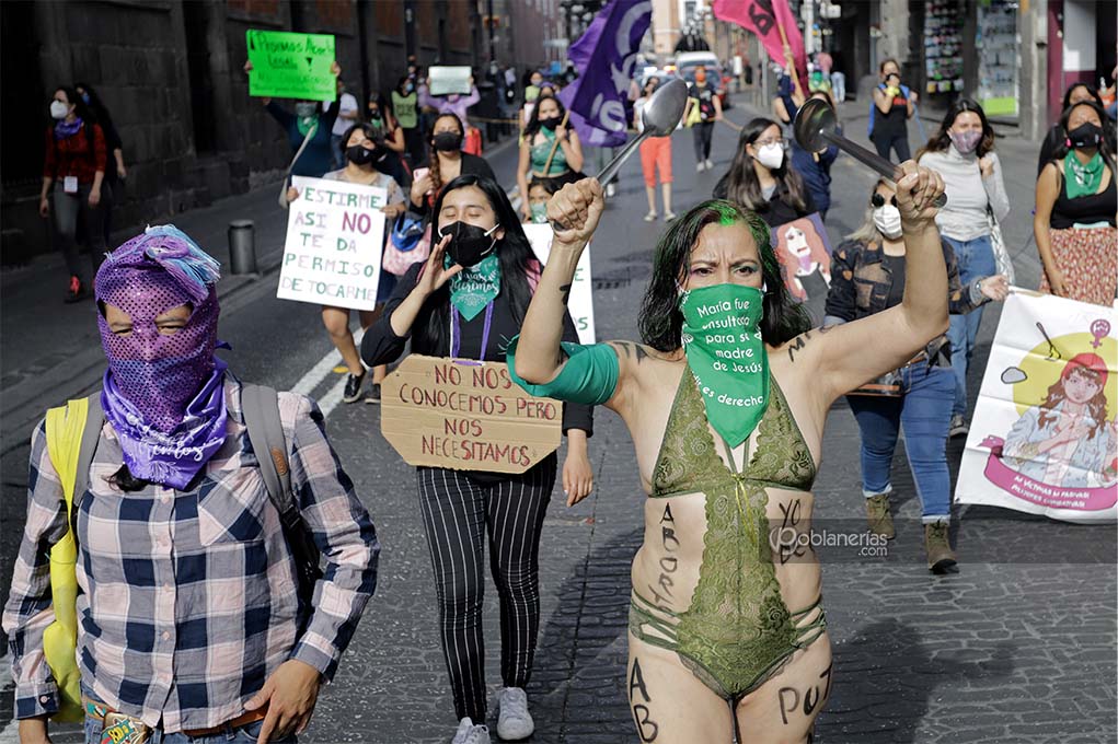 Marcha de las putas Puebla 2020