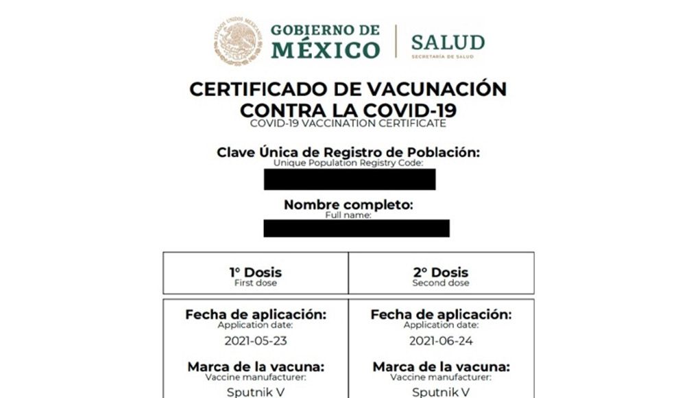 Certificado de vacunación contra la Covid