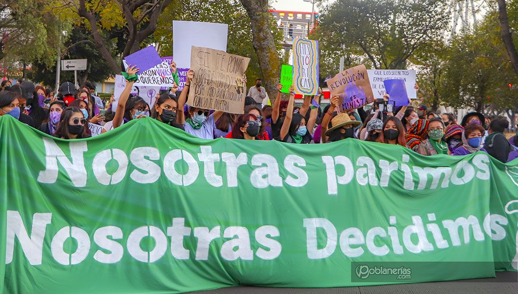Marcha feminismo Puebla
