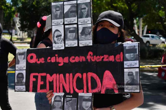 Protesta contra feminicidios
