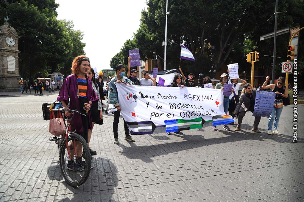 Marcha Asexual y disidencias Puebla 2022
