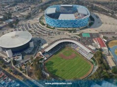 Estacionamiento de los estadios de Puebla